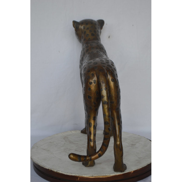 Arlmont & Co. Amundi Animals Metal Garden Statue, cheetah statue